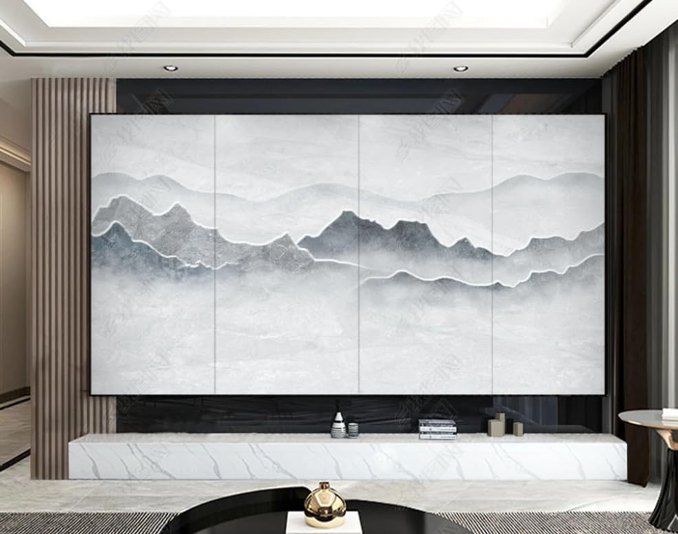 Papier peint intissé marbre paysager géant mural 350x256 cm