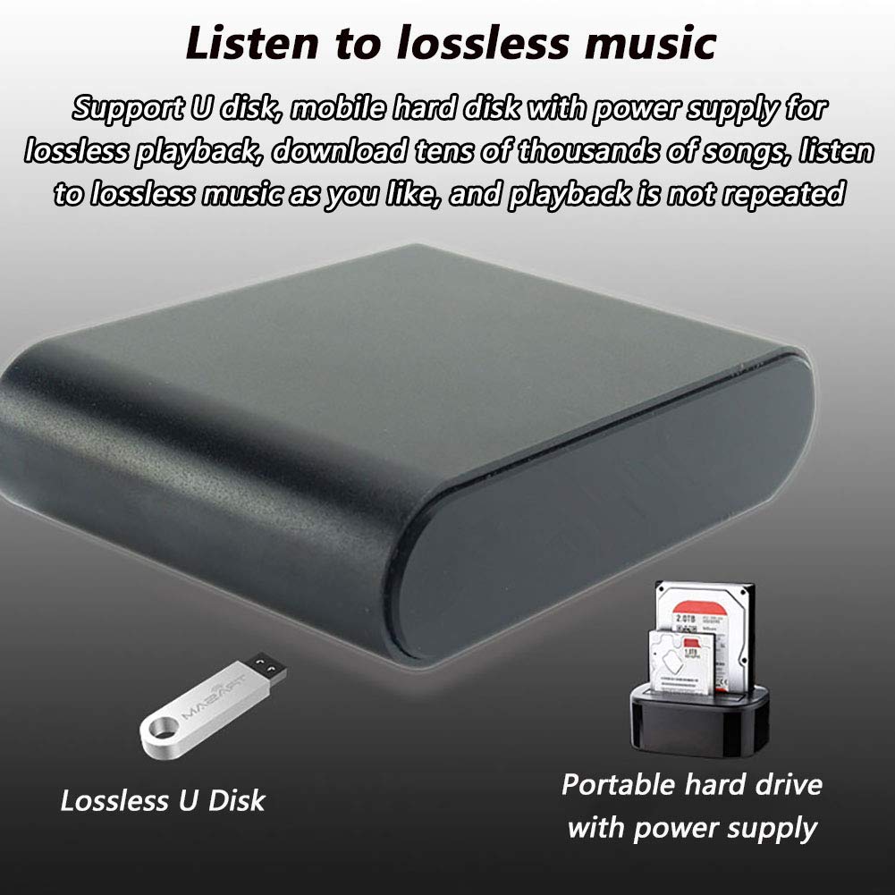 Decodificador De Audio WiFi/Bluetooth, 32 bits / 192 KHz, Amplificador HiFi con Control Remoto por Infrarrojos, Admite FLAC, Ape, WAV, MP3 Y Otras Reproducciones Multiformato