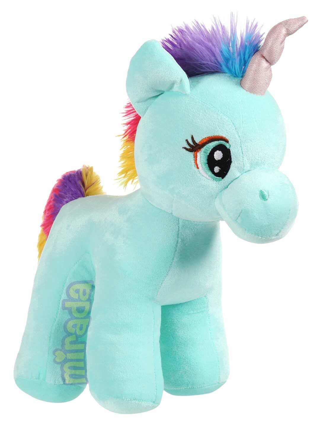 Mirada Enchanting Rainbow Cyan Unicorn Soft Toy for Girls/Kids | Floppy and Glittery with Sparkling Horn | Soft Stuffed Plush Animal | - 29cm (B08RJFY4MB) Amazon Price History, Amazon Price Tracker