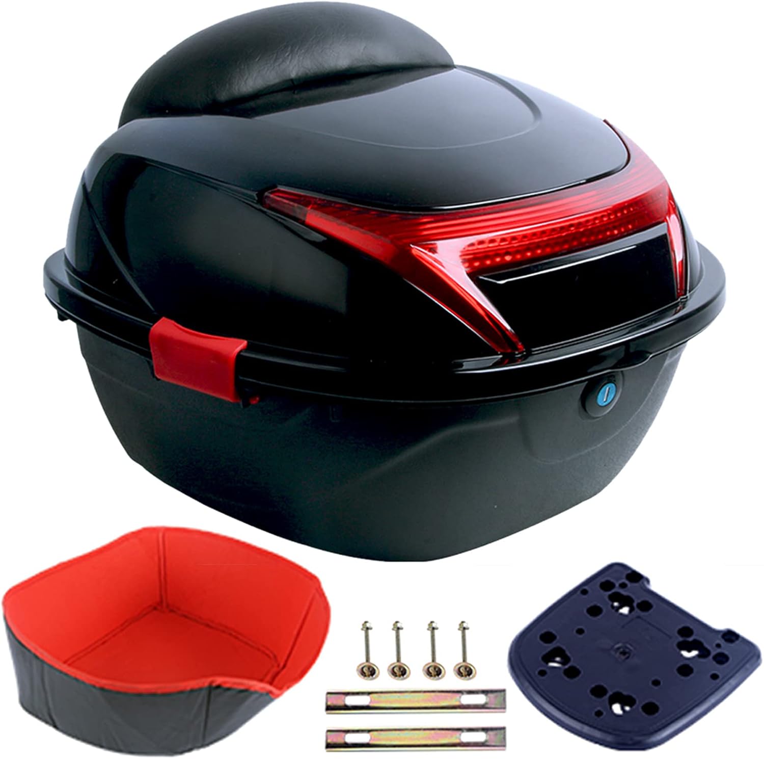 Buy Motorcycle Top Box , Helmet Luggage Storage Top Case, Moped/Scooter