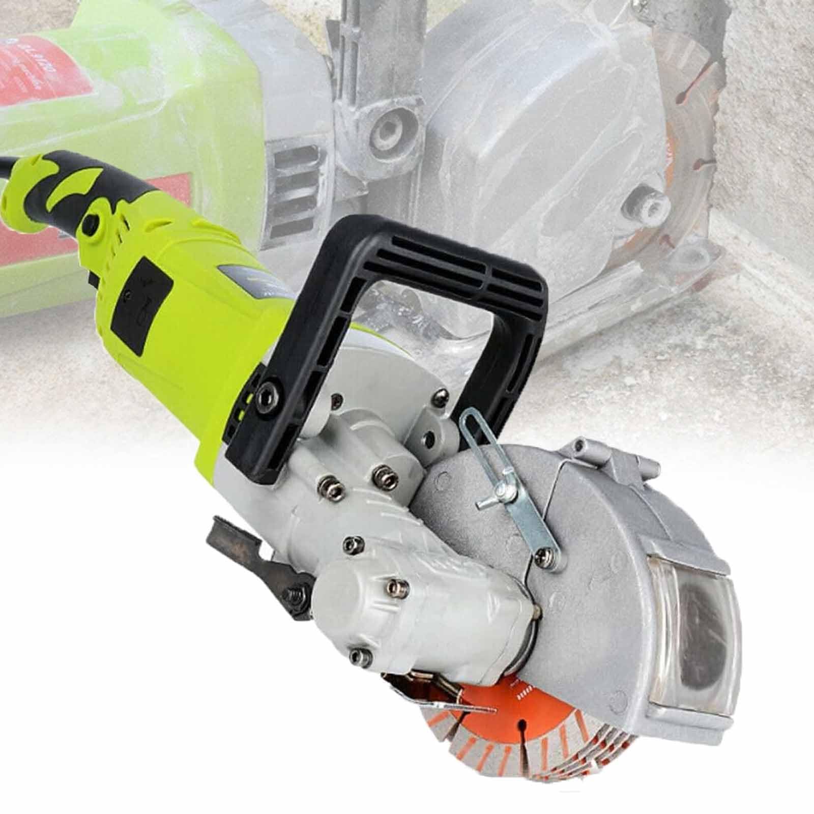 ERICAT Heavy-Duty Slotter Wall Chaser, 4000W Wall Grooving Machine with 5 Blades, Adjustable Cutting Depth/Width & Precision Cutting, Quickly Efficiently & Rugged, for Brick Marble and Floors