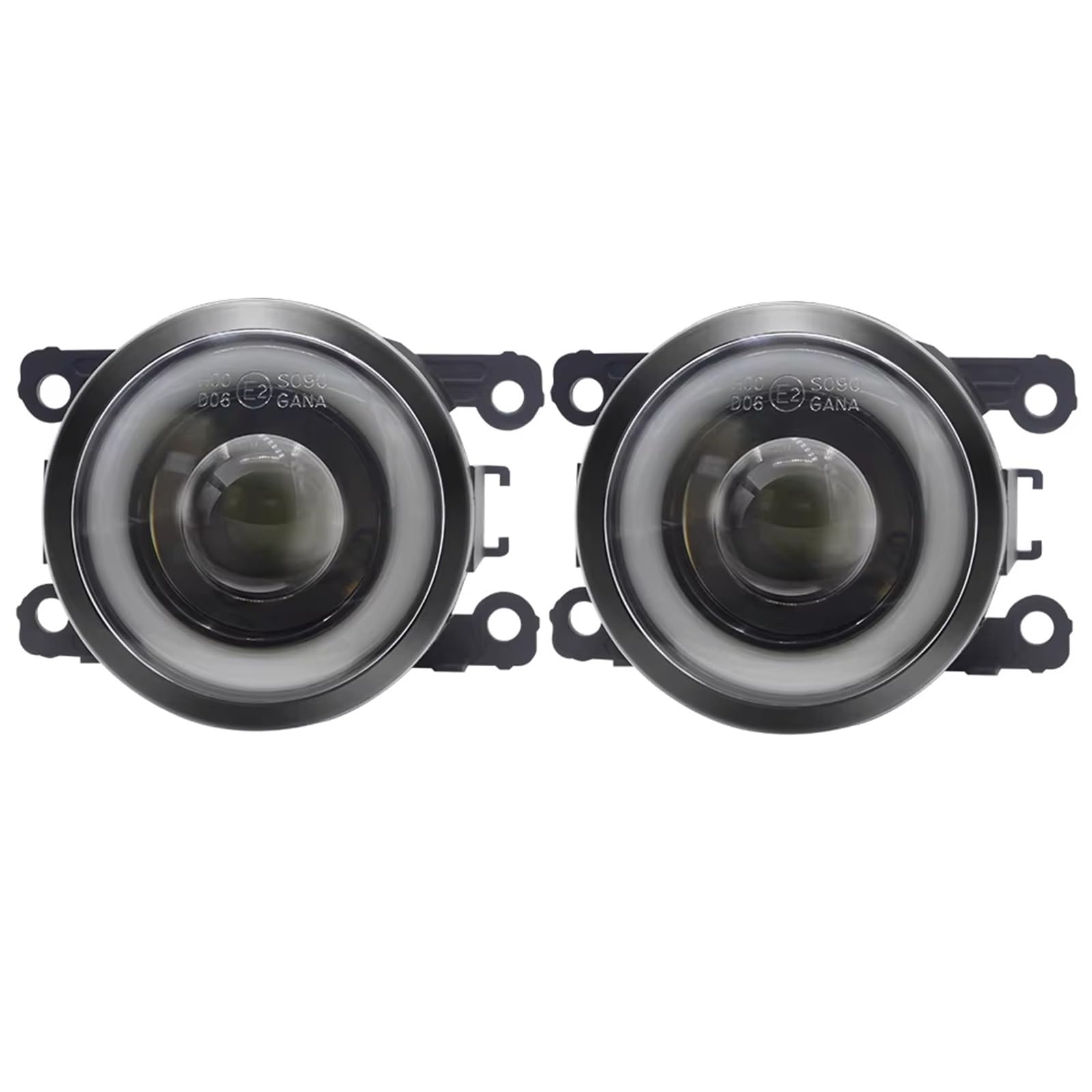 Faro fendinebbia 2 X Angel Eye Per Smart Per Fortwo (W453) 2014-2019 30W H11 LED Anteriore Auto Fendinebbia DRL Luci Marcia Diurna antinebbia(White)
