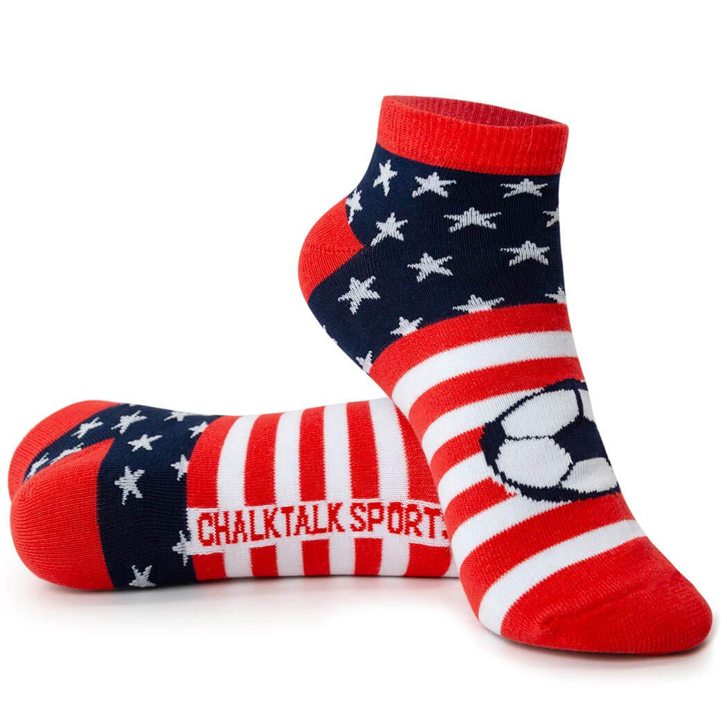 ChalkTalkSPORTSSoccer Athletic Ankle Socks | Low Cut | Various Designs