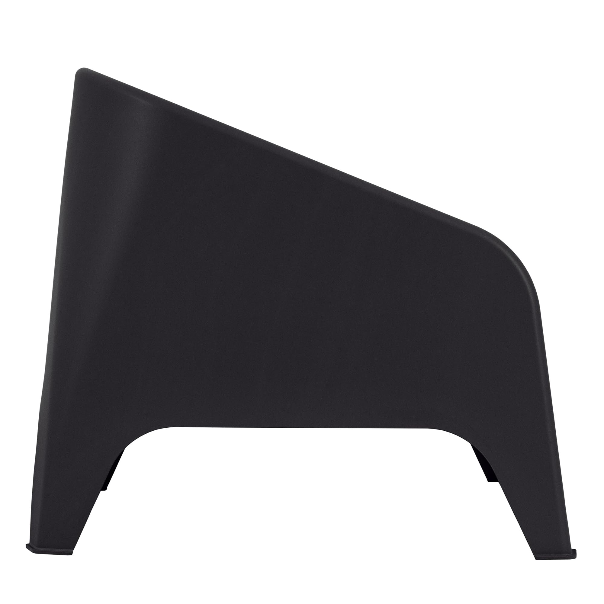 Toomax Poltrona Matera antracite scuro 75,5x78,5x67 cm, poltrona moderna da giardino in plastica riciclata ergonomica