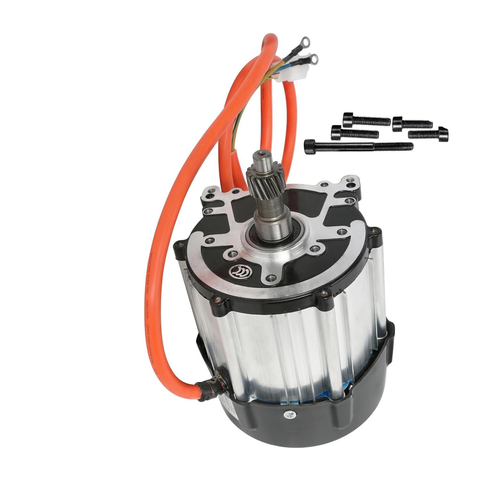 Motor EléCtrico Sin Escobillas 550w-2000w Motor Triciclo EléCtrico 48v / 60v / 72v Motor De 5 Orificios Y 16 Dientes, Motor CC Sin Escobillas De Imanes Permanentes 60V-850W