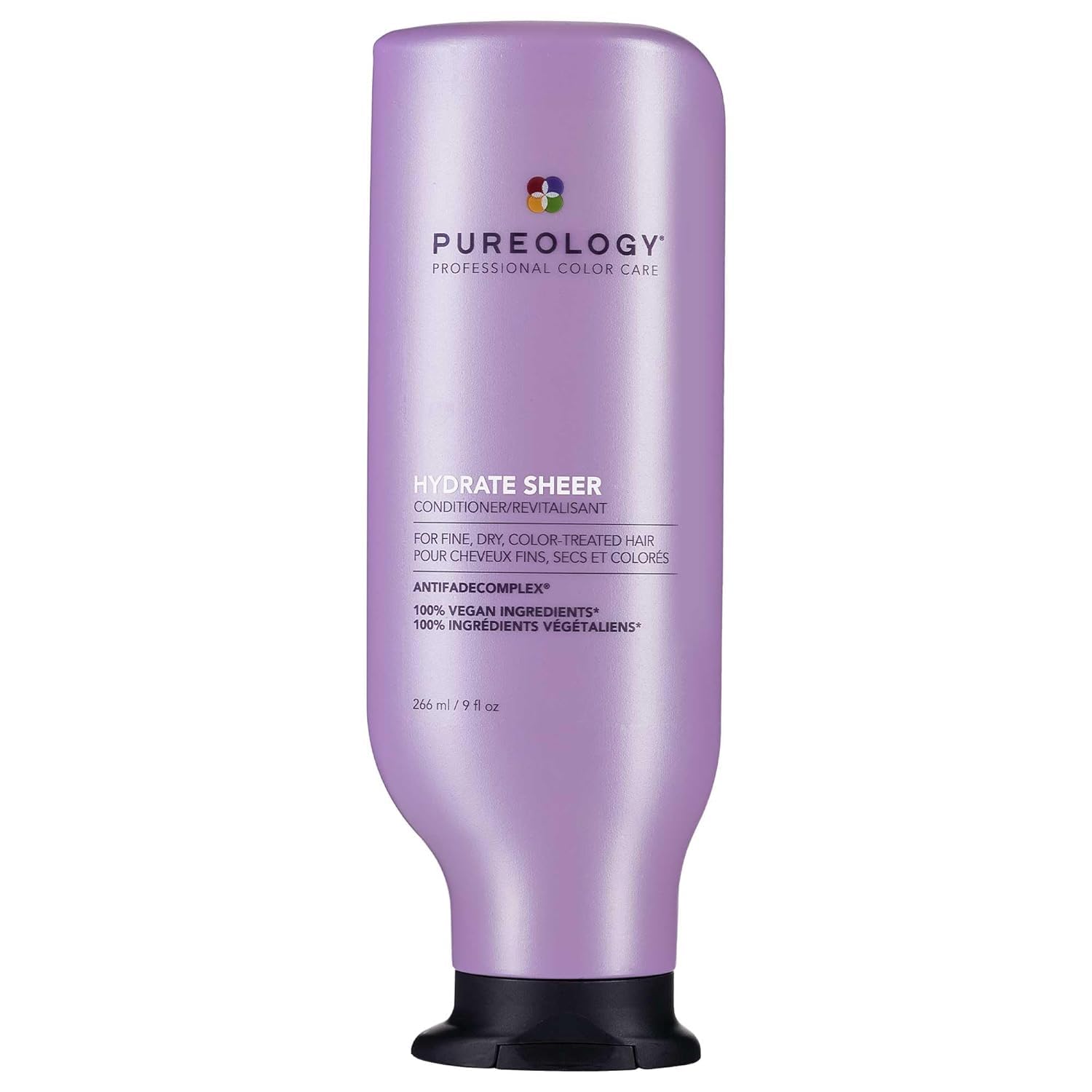 Pureology Hydrate Sheer Conditioner - Lightweight Hydrating Conditioner For Fine or Dry Color-Treated Hair, Silicone-Free & Vegan 9 Fl Oz (Pack of 1)