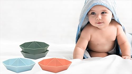 Miniatura 9 de 4 botes de origami, juguetes de baño para niños pequeños, juguetes de bañera para niños de 1, 2, 3, 4 años, regalos para niños y niñas, juguetes de