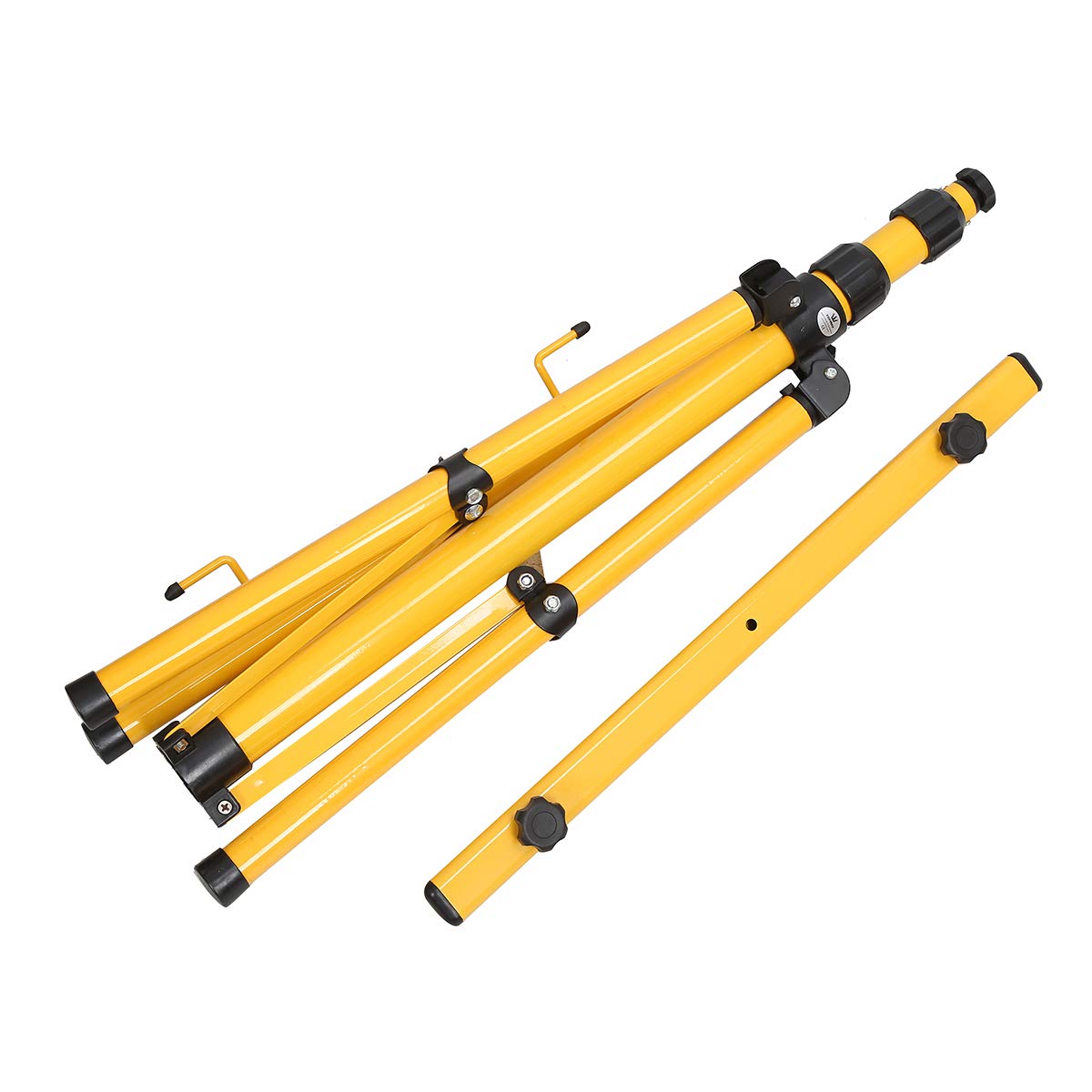 TOPWAY Trípode para Focos LED Inundaciones en Sitios de Trabajo, Portátil Soporte de Trípode Telescópico para Foco de Luz, Soporte Ajustable en Altura Hasta 160cm