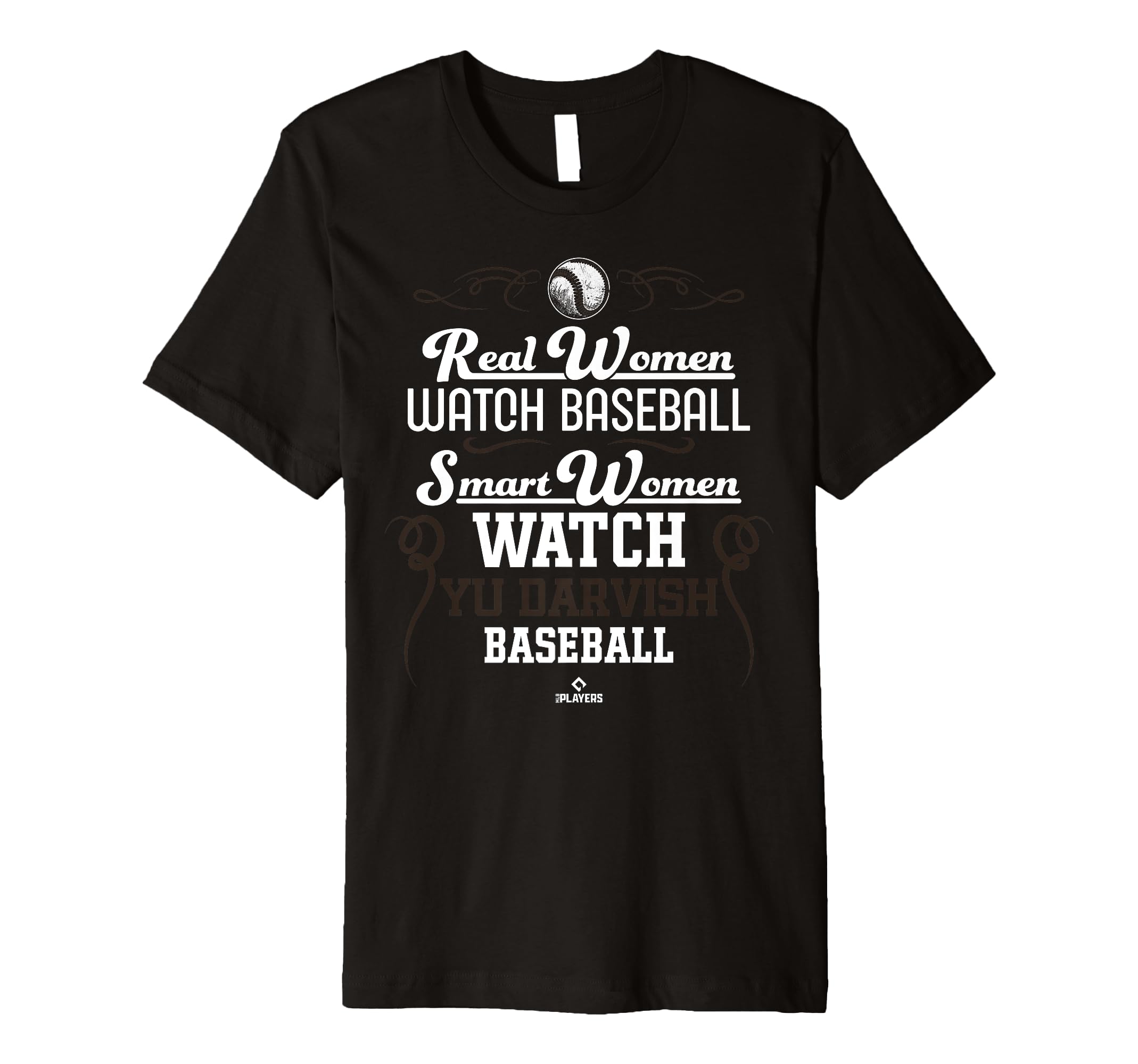 Smart Women Watch Yu Darvish San Diego Baseball MLBPA Premium T-Shirt