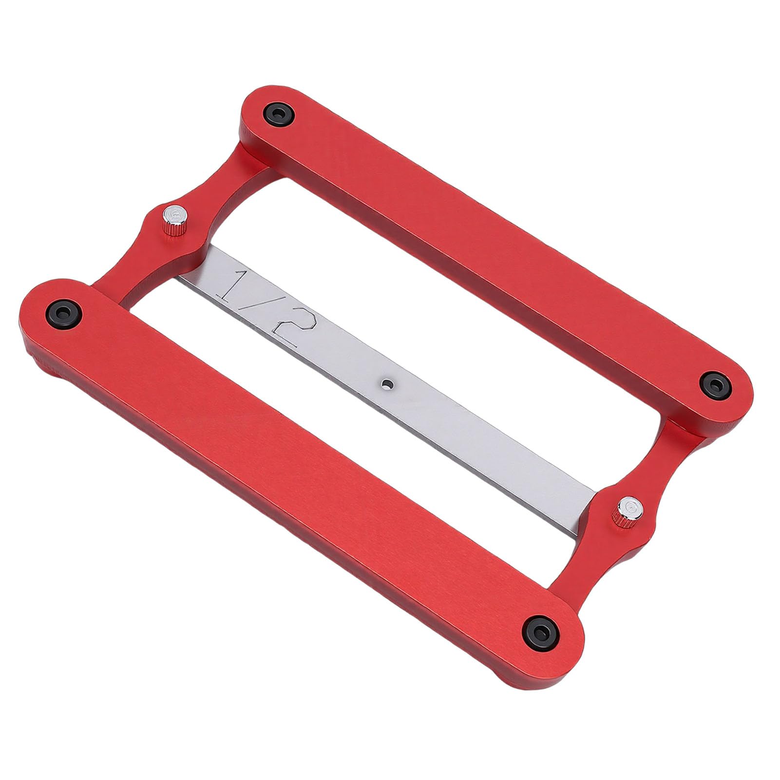 Walfront Calibro di Centraggio per Falegnameria, Strumento Autocentrante | Aste in Acciaio Inox, Dima CNC di Precisione per Fori e Linee Parallele