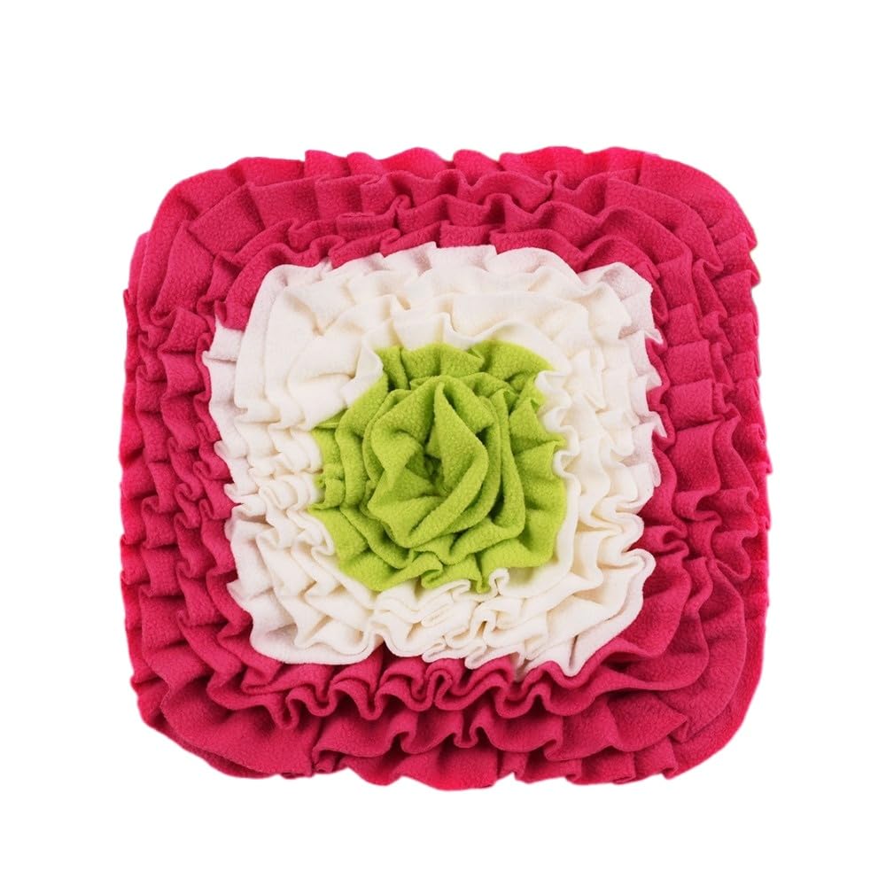 DAFORERAL Mini Square Snuffle Mat for Small Pets, Interactive Nose Work Toy for Rabbits Hamsters Dogs, Fun Foraging Pad for Boredom Relief and Energy Release (A09)