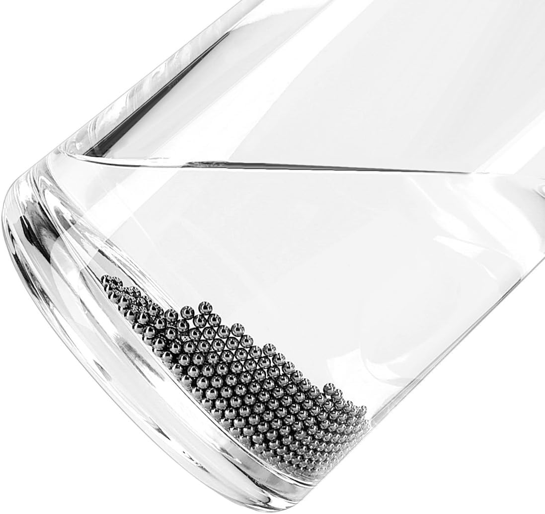 Perlas de limpieza reutilizables de acero inoxidable con funda de silicona para decantadores botellas jarrones