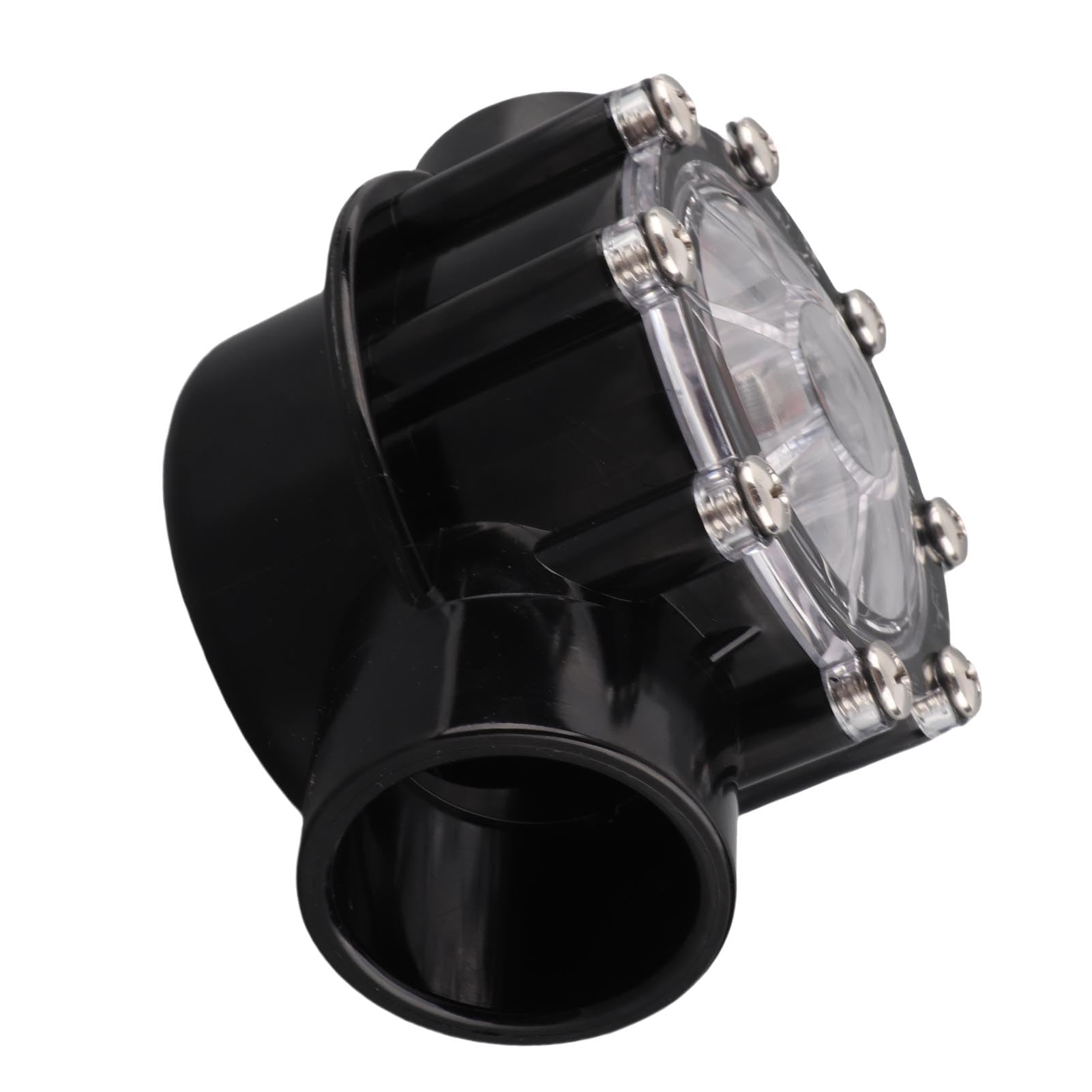 Válvula de Retención 7235, Reemplazo de 180 Grados para Piscinas y Spas con Tapa Transparente, Flujo Recto PVC, Evita Contraflujo para de Plomería de Piscina