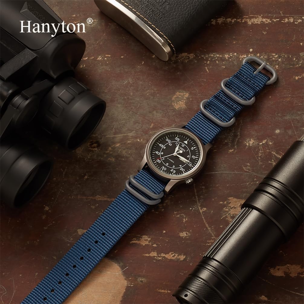 Watch Bands - Thick Premium Military Ballistic Nylon Style Strap With Heavy Silver Stainless Steel Buckle - Choice of Width - 18mm, 20mm, 22mm or 24mm - Image 2