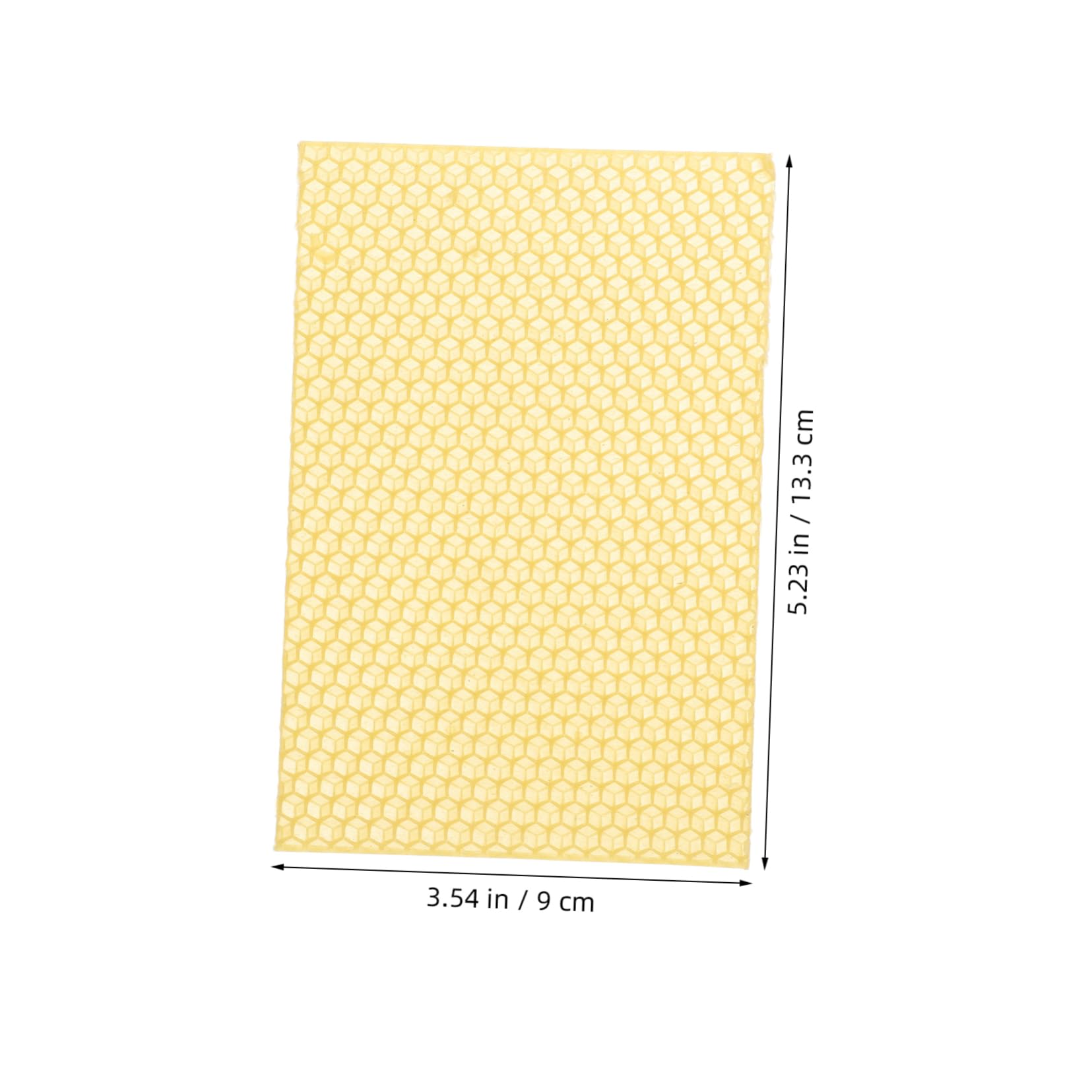 TOYANDONA 10 Pièces Plaques De Cire Gaufrée pour Cadres De Ruche Équipement Apiculture Cire Abeille Naturelle pour Nid Abeille