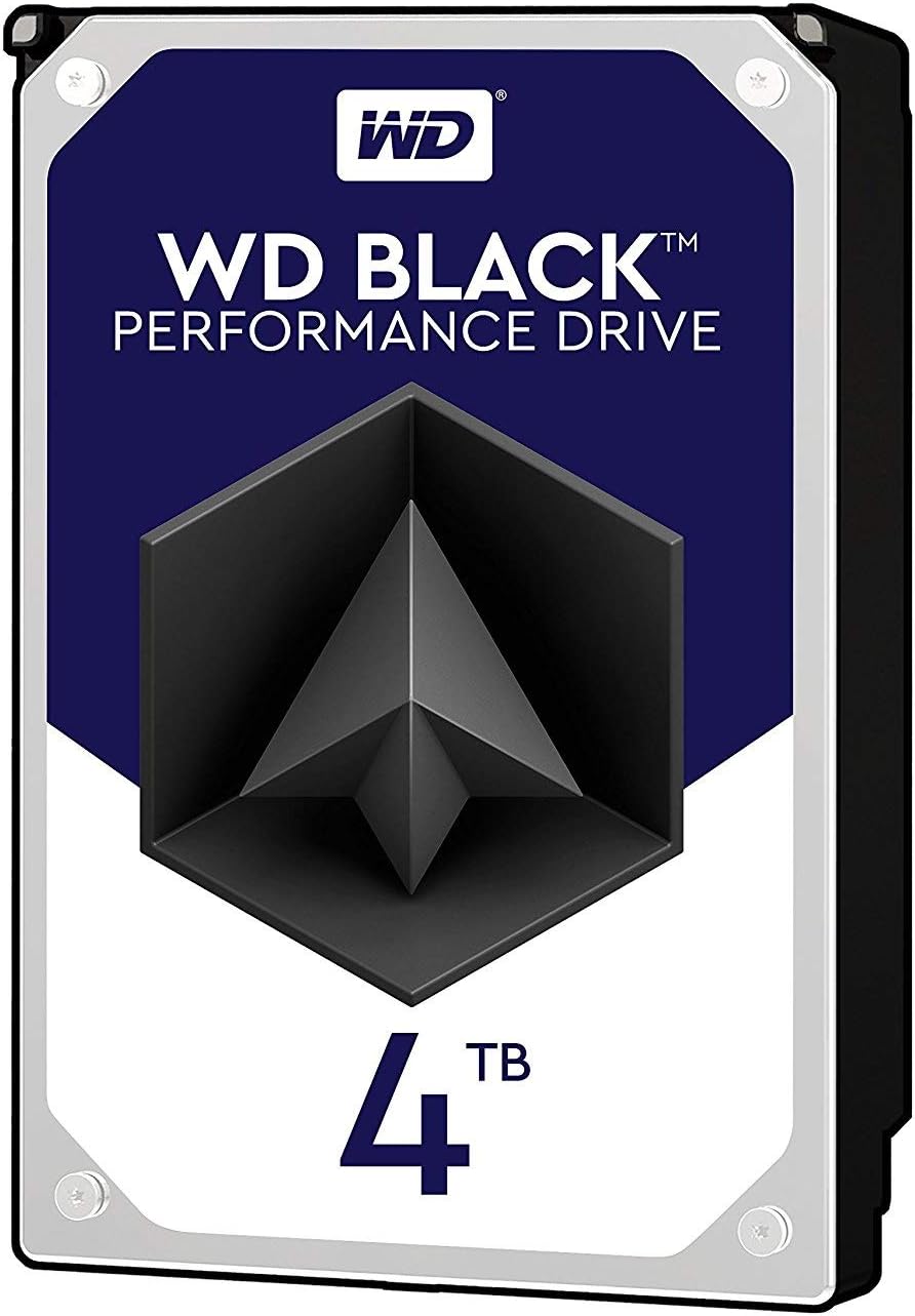 Western Digital 4TB WD Black Performance Internal Hard Drive HDD - 7200 RPM, SATA 6 Gb/s, 256 MB Cache, 3.5" - WD4005FZBX