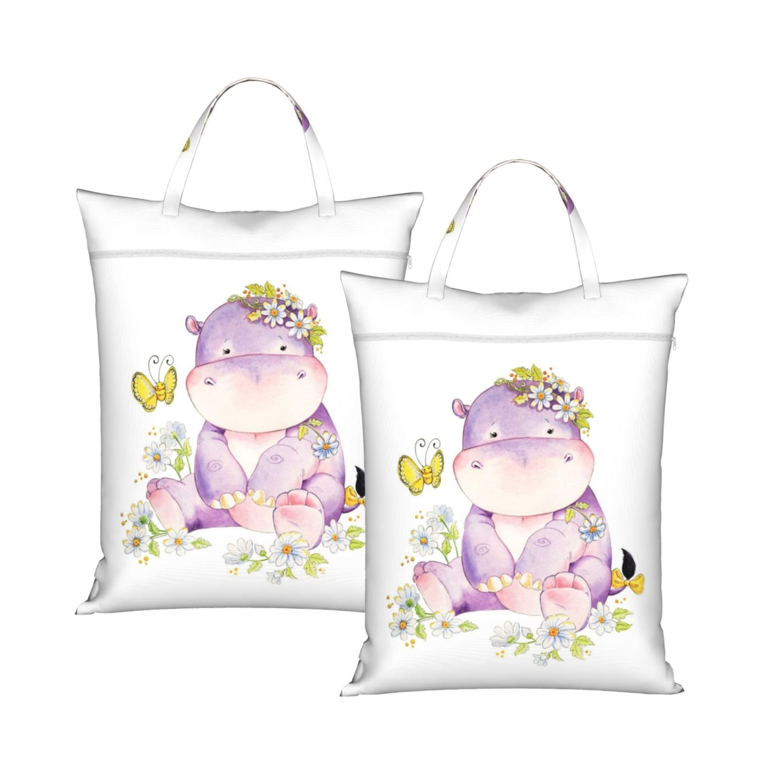 YFSGDLBN Butterfly printed Travel dirty laundry bag clothes pack Storage Basket Bag