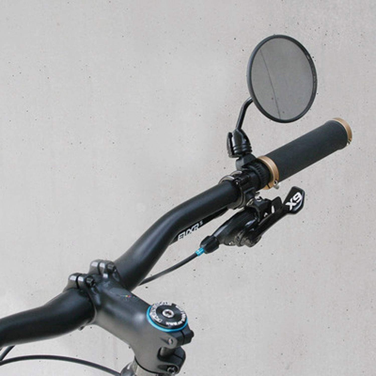 Busch & Müller Busch 903/3 & Müller Driver's Mirror Cycle Star 80 Short Geb Bar Bicycle Mirror, Black, 15 x 8 x 8 cm