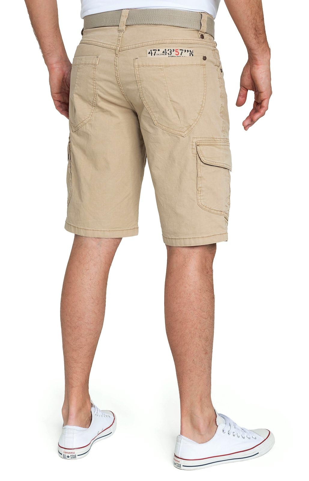 Timezone Herren Cargo Bermuda Shorts Regular RYKERTZ Short Mid Waist Regular Fit