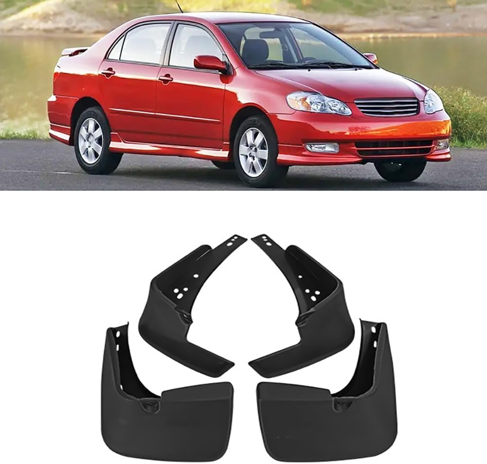 RESKIU 4PCS Mud Flaps for Toyota Corolla 2003-2006, Splashproof No Drill Easy Install Front Rear Wheel Protection Fender Mudflaps All-Weather Splash Guards