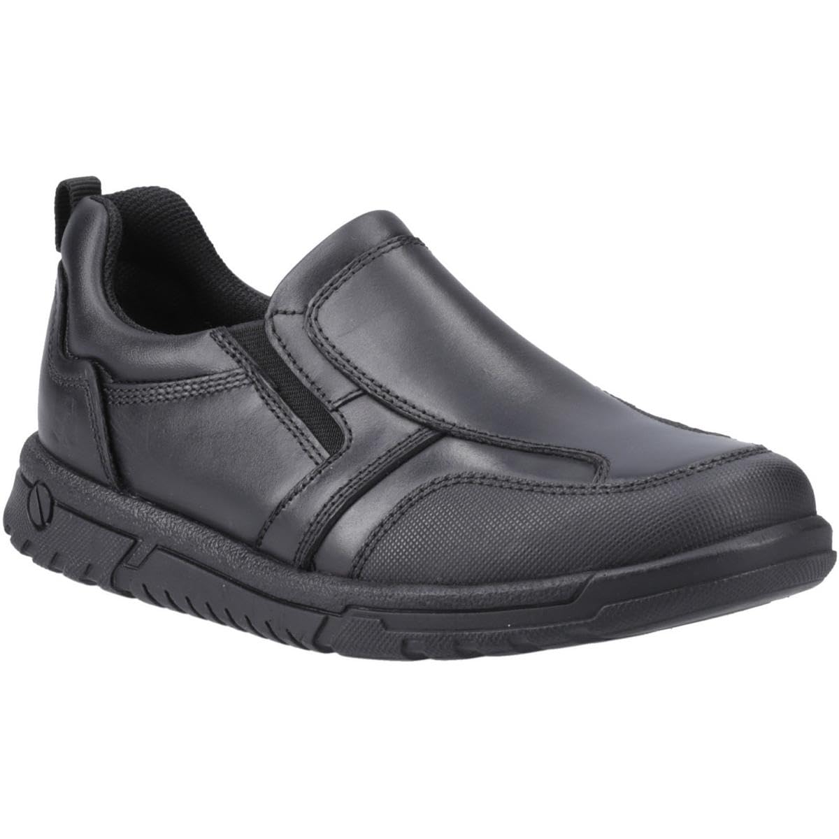 Hush Puppies Female Sergio Slip On Jnr, Black, 1