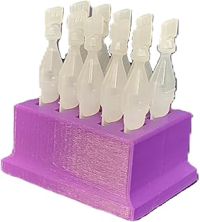 Znet3D Eye Drop Vials Holder & Storage - Single-Use Disposable Eye Drop Vials - Holds 10 Vials - Perfect to store a full package of 10 medicated vials (Purple)