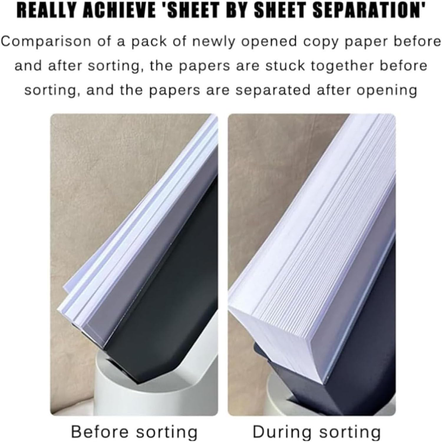 Organizador Papel Comercial De 6000 R/Min,Agitador Automático Papel Con Un Solo Soplador De 10w,Ancho Rejilla Papel De 50mm,Alineación En 3 Segundos,Facturas Documentos