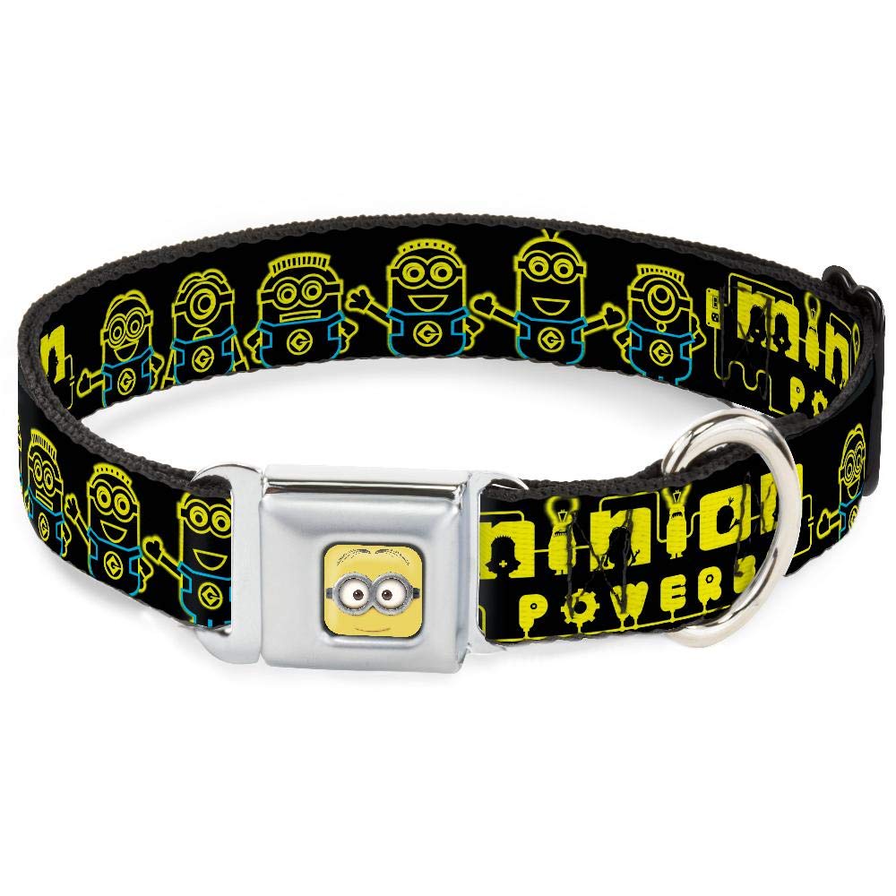 Collier de chien Minion Dave à boucle solide et motifs imprimés haute définition