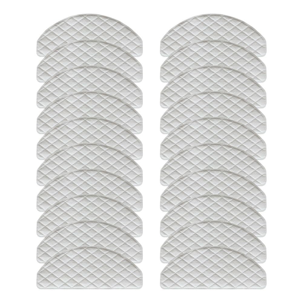 EKCOS Lingettes en Tissu de Nettoyage jetables, 20 pièces, vadrouilles L6 Pro, T10, à Usage Sec et Humide, tampons de Nettoyage des sols