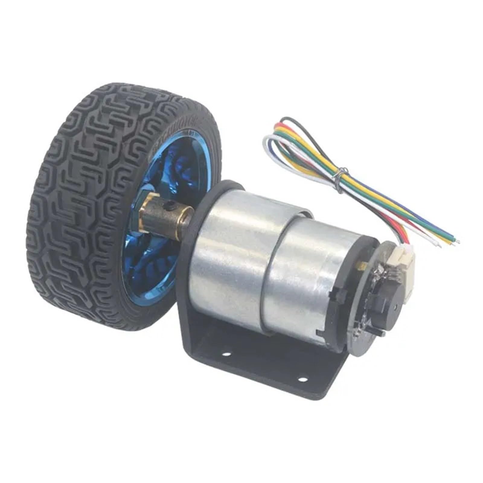 JGB37-520 Motor-Encoder, DC 6 V 12 V Getriebemotor, Getriebe-Encoder-Motor mit hohem Drehmoment, Smart-Roboter-Auto-Chassis-Kit, Getriebe(6V 6 RPM)