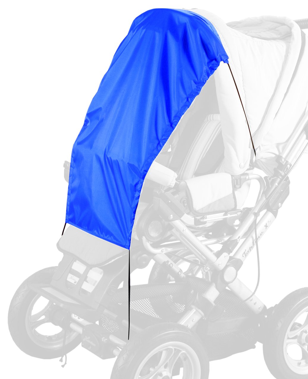 sunnybaby 13272 - Universal Sonnensegel für Kinderwagen & Sportwagen | Sonnenschutz | höchster UV Schutz UPF 50+ | verstellbar | Markisen-Rollofunktion - Farbe: ROYAL BLAU