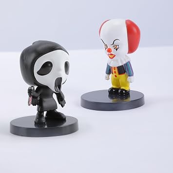 brableewear Horror Movie Anime Action Figure Halloween Zombie Statues Scary Toys Horror Killer Set Action Figures Home Decor Collectible