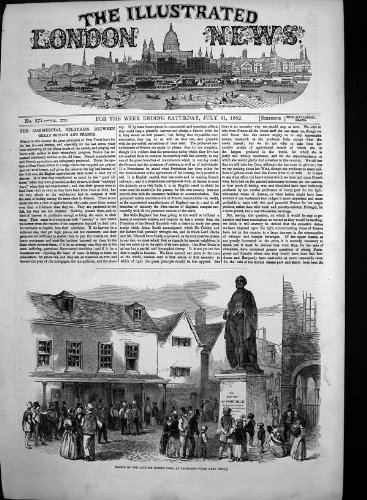 Défunt Monsieur Robert Peel Tamworth 1852 de Statue Défunt Monsieur Robert Peel Tamworth 1852 de Statue
