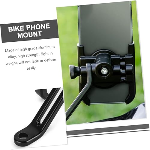 Miniatura 7 de Soporte de teléfono móvil ajustable para bicicleta para manubrio, soporte giratorio de navegación, fácil instalación, diseño resistente para