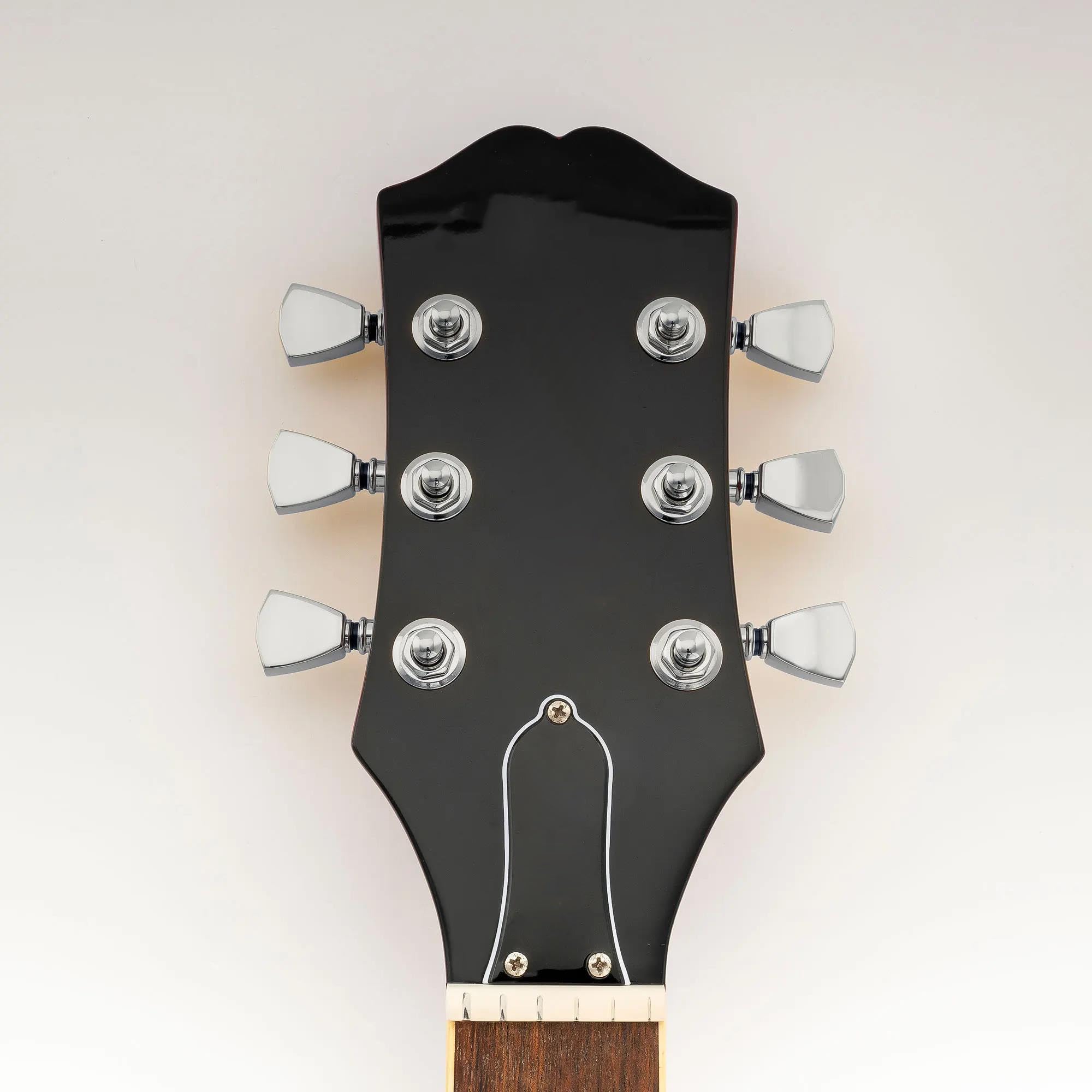 Miłośnicy muzyki Kołki Do Strojenia Gitary Gitara Elektryczna 3R3L Stosunek 18:1 W Pełni Uszczelniona Głowica Maszyny Blokującej Tuner Klucz Do Strojenia(3R3L Chrome)