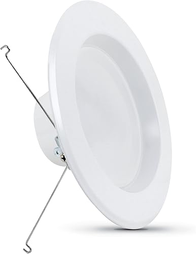 Feit Electric Lámpara empotrable LED de 5 a 6 pulgadas - Moldura premontada - Adaptador de base estándar - CCT de 2700 K blanco suave - Regulable -