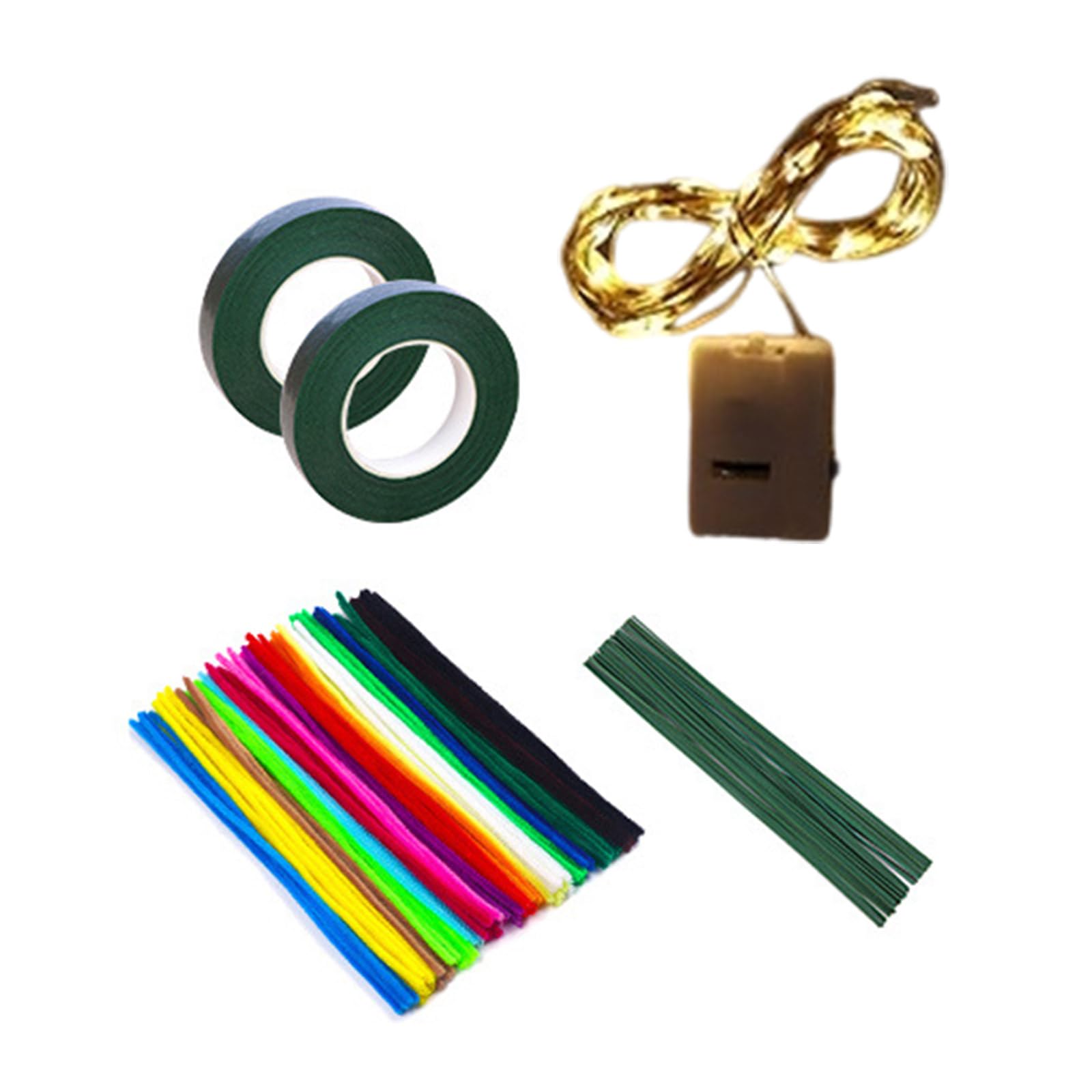Jazuaiao Work Pipe Cleaner DIYS Set, Colorful Work Materials Pack 20Colors Chenilles Stems for DIYS Art Craft Project Colorful Making Kits