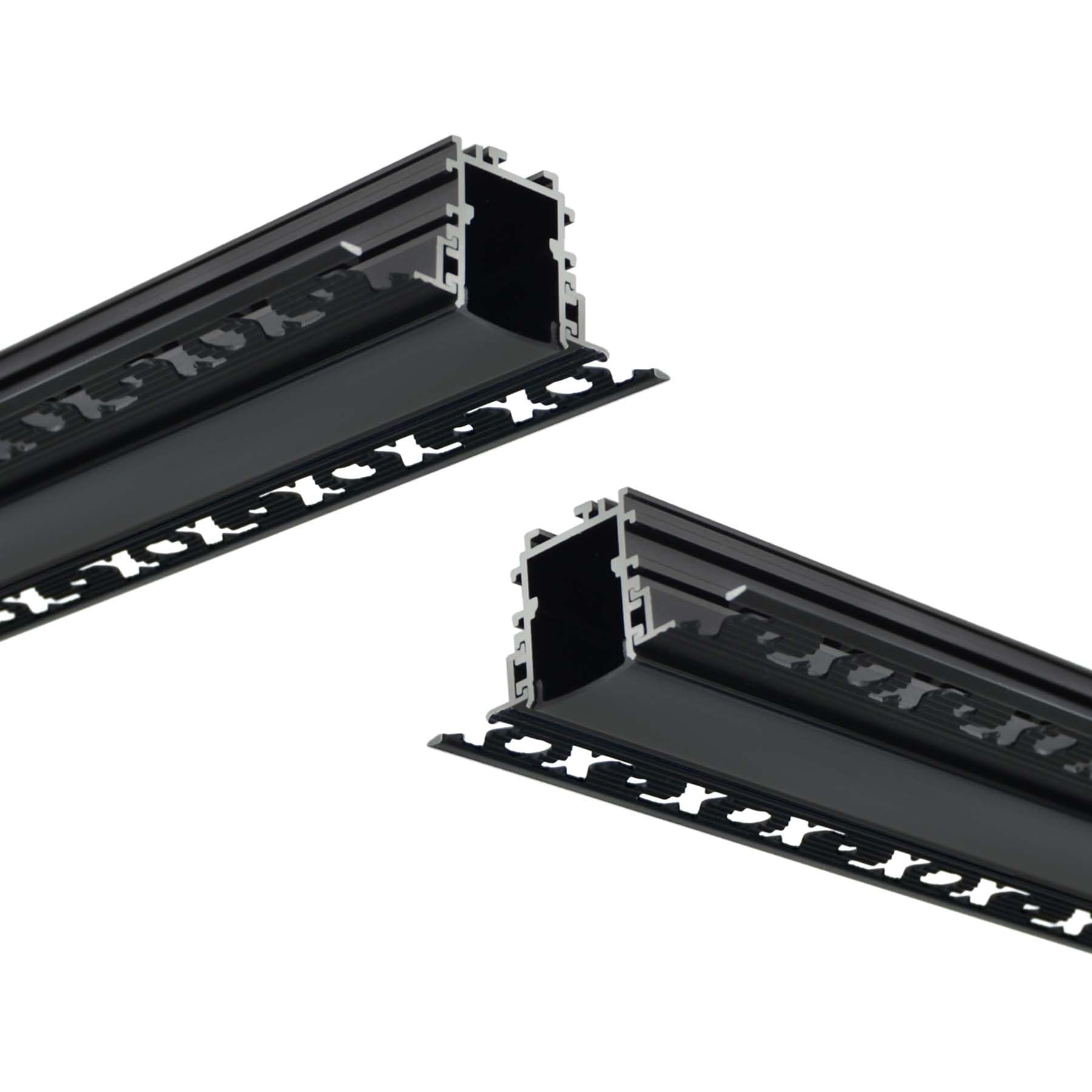 G.W.S® Plaster-in Trimless Recessed LED Profile, 2-Pack Aluminium Channel for LED Strip Light, 1 Metre 72mmx29.8mm (348-C7230) — image 1