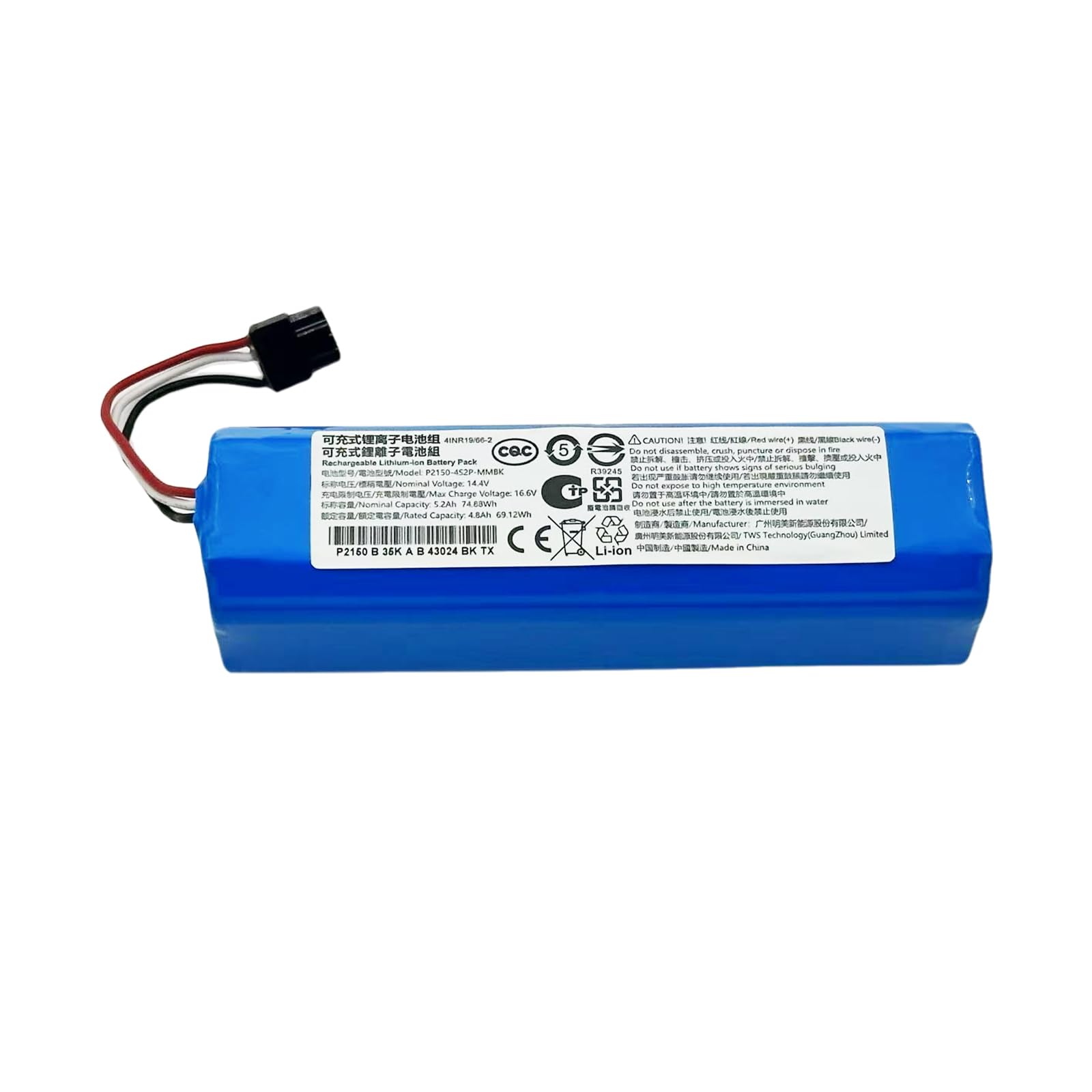 Batteria 5200mAh Per Dreame D10s Pro/L10s Pro - 14.4V, Compatibile Con Xiaomi Robot - Foto 12