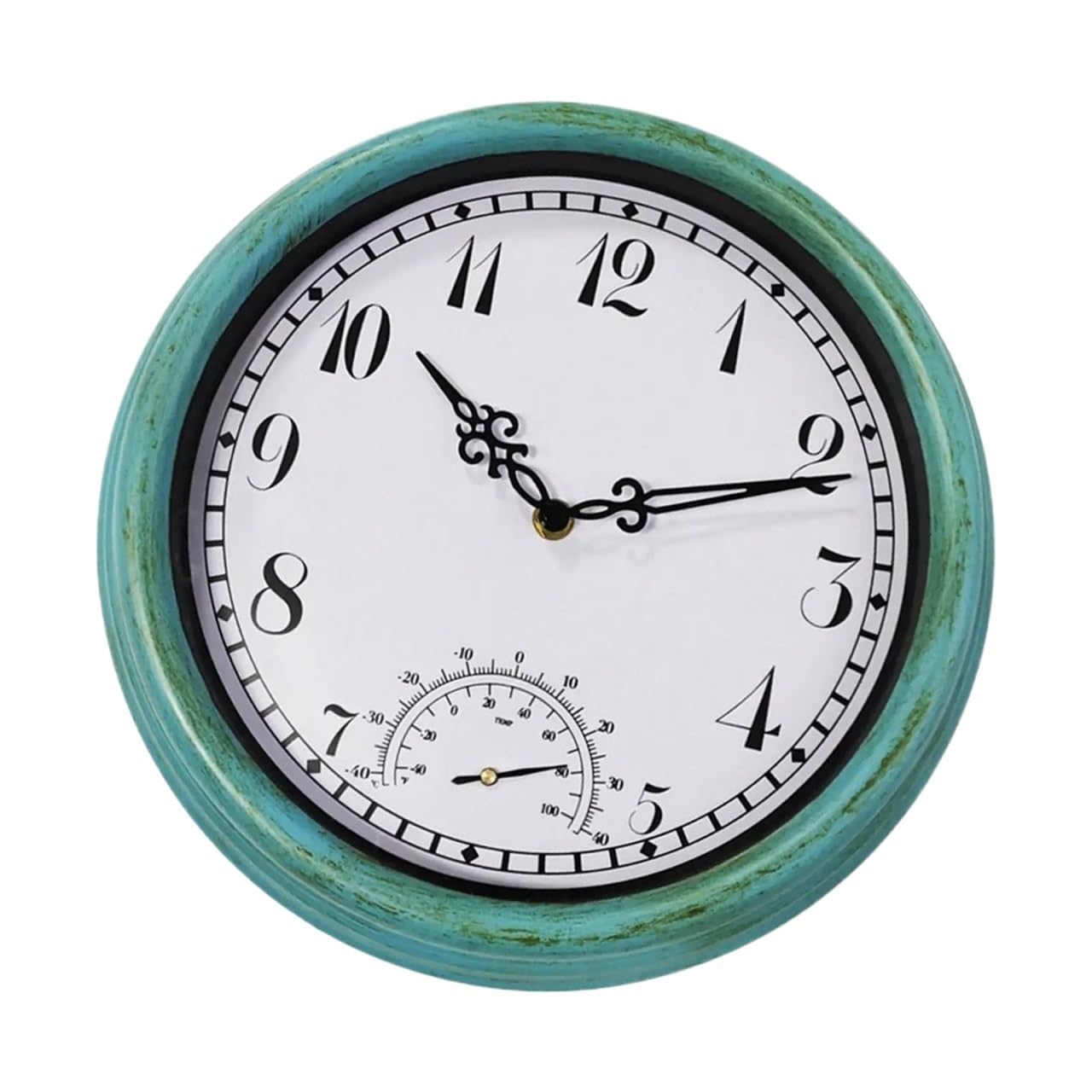 ZHSOAO Garden Clocks Outdoor Wall Clock Silent for Patio, Pool, Garden