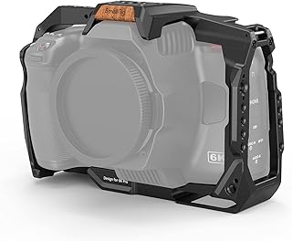 SMALLRIG Camera Full Cage for BMPCC 6K Pro 6K G2, with Built-in SSD Mount NATO Rail Cold Shoe Mount for Blackmagic Pocket Cinema Camera 6K Pro 6K G2 - 3270