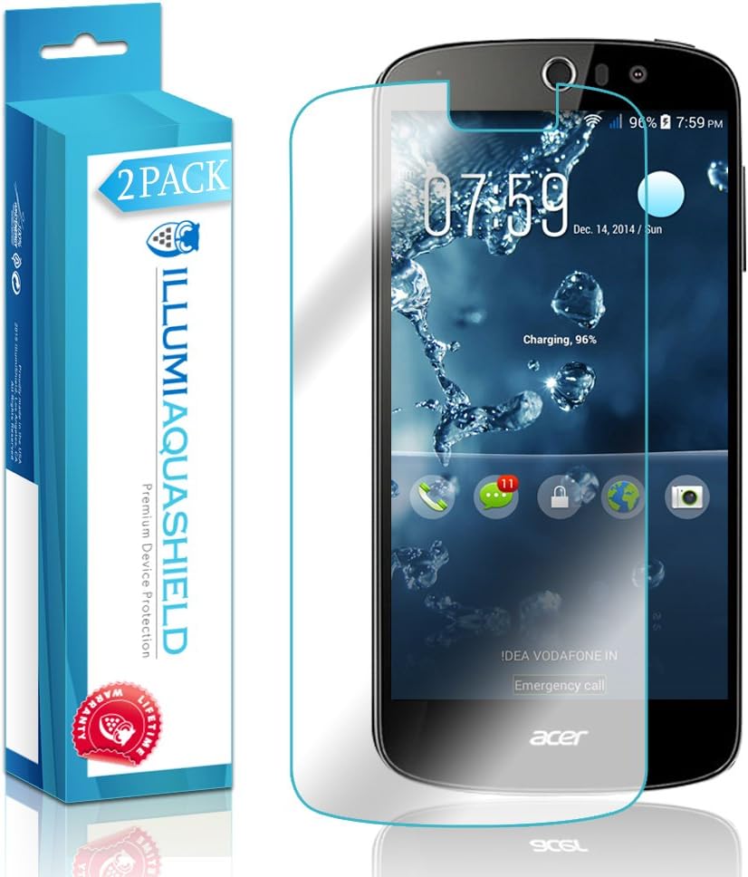 ILLUMI AquaShield Screen Protector Compatible with Acer Liquid Z530 (2-Pack) No-Bubble High Definition Clear Flexible TPU Film