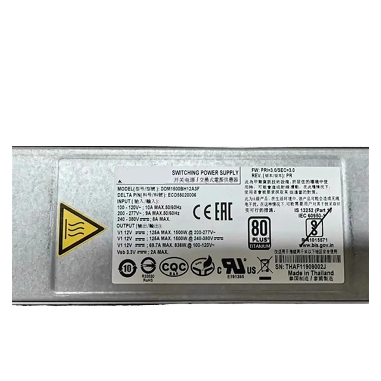 YMUGUEGH Power Supply 1500W DDM1500BH12A3F ECD55020006