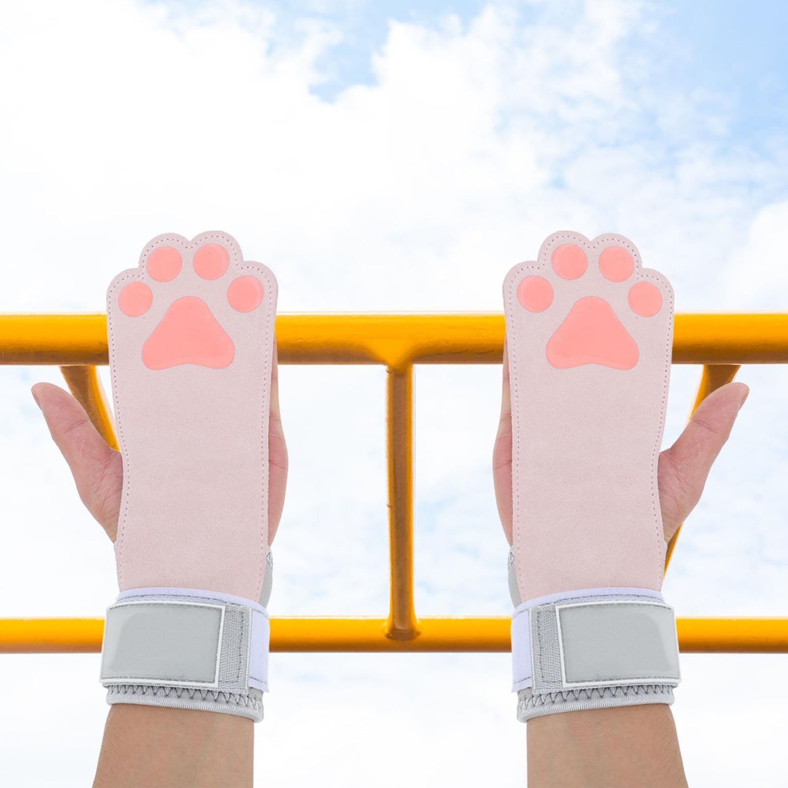 2 Pezzi Fasce da Sollevamento Pesi in Pelle di Mucca Rosa | Allenamento Forza e Palestra, Supporto Polso Regolabile, Pensate per Donne