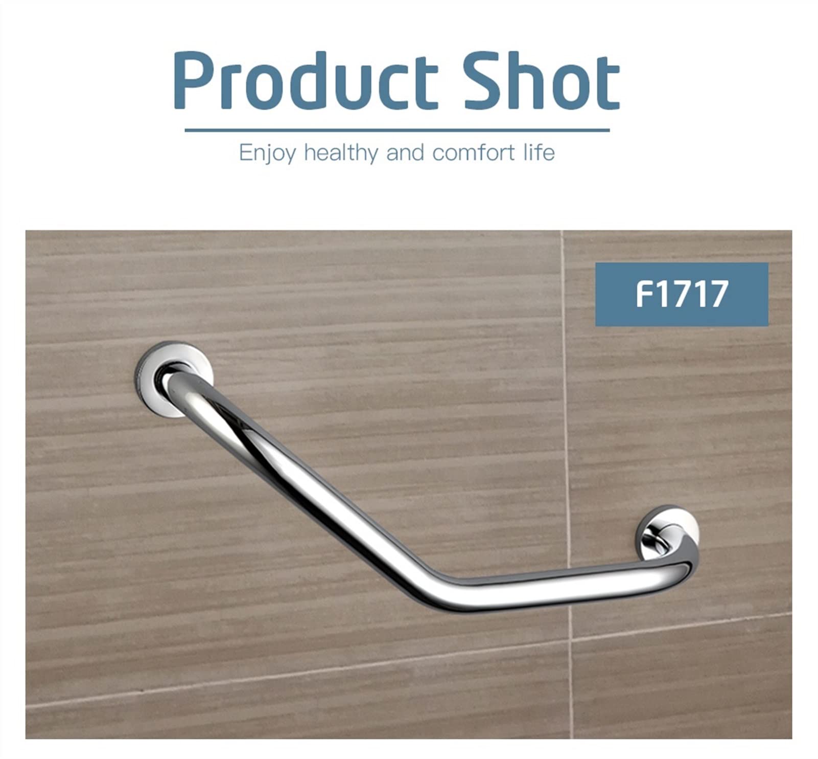 Main courante en acier inoxydable pour salle de bain, douche, baignoire, poignées de sécurité antidérapantes (F1717)