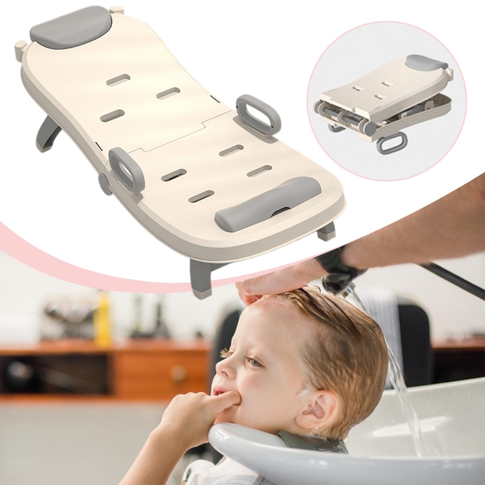 Haarwaschsitz für Kleinkinder, Shampoo-Stuhl für Kleinkinder | Verstellbares Shampoo-Liegebett für Kinder | Tragbarer Baby-Shampoo-Liegestuhl, faltbarer Kopfhaarspüler für für den Heimgebr
