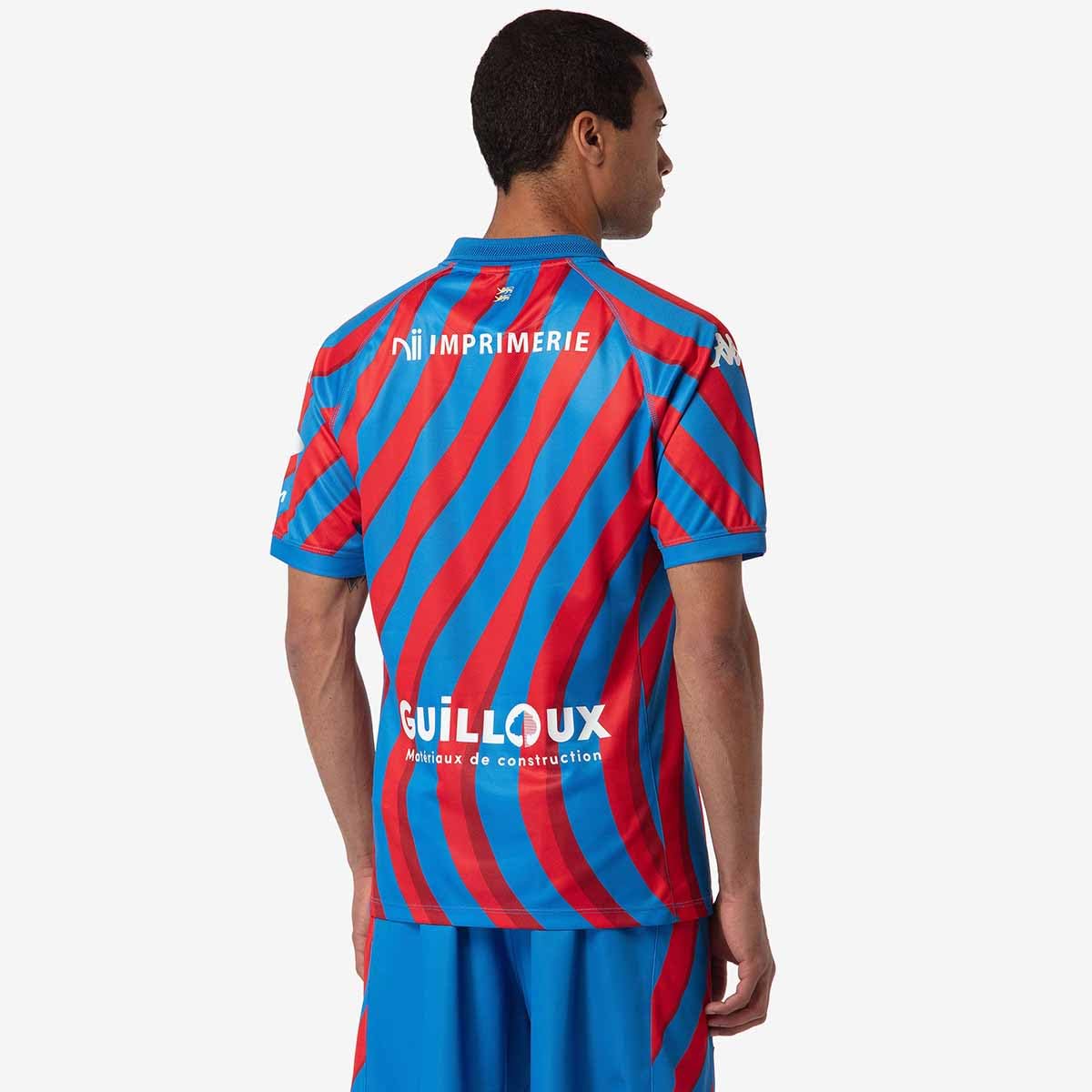 Kappa Kombat Home SM Caen ACT Jersey Caen | Man | Size 3XL | Blue/RED