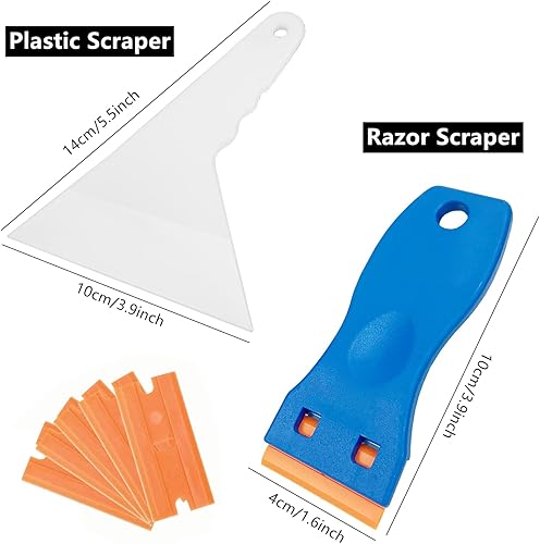 Miniatura 8 de Umaki Kit de envoltura de coche con pistola de calor, kit de instalación de película de tinte de ventana, herramientas de aplicación de vinilo,