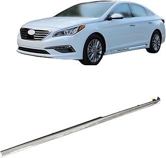 labwork Front Chrome Molding Trim Left Driver Side Replacement for Sonata 2015-2017