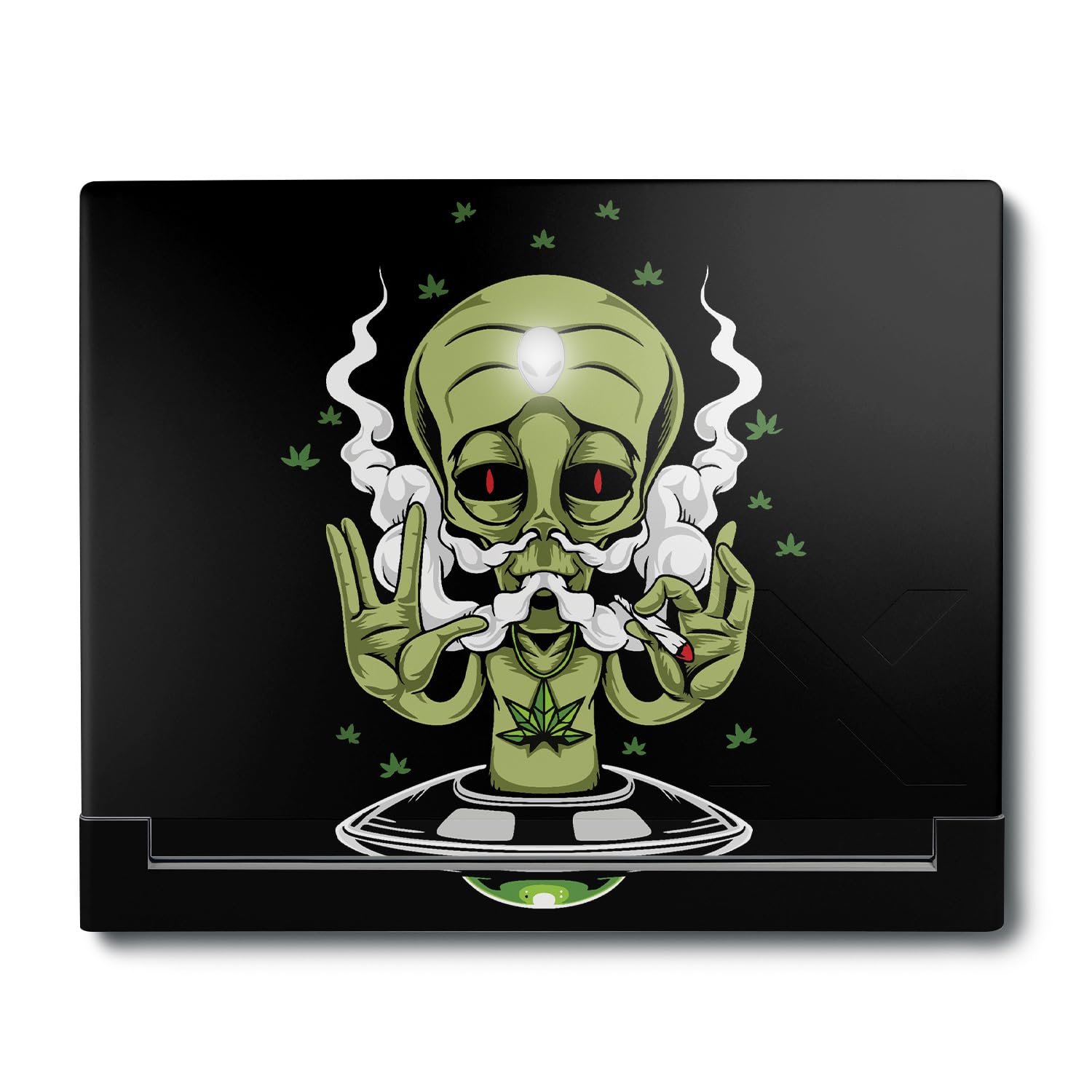 MightySkins Skin Compatible with Alienware X16 R1 (2023) Full Wrap Kit - Come in Peace | Protective, Durable, and Unique Vinyl Decal wrap Cover | Easy to Apply &amp; Change Styles | Made in The USA